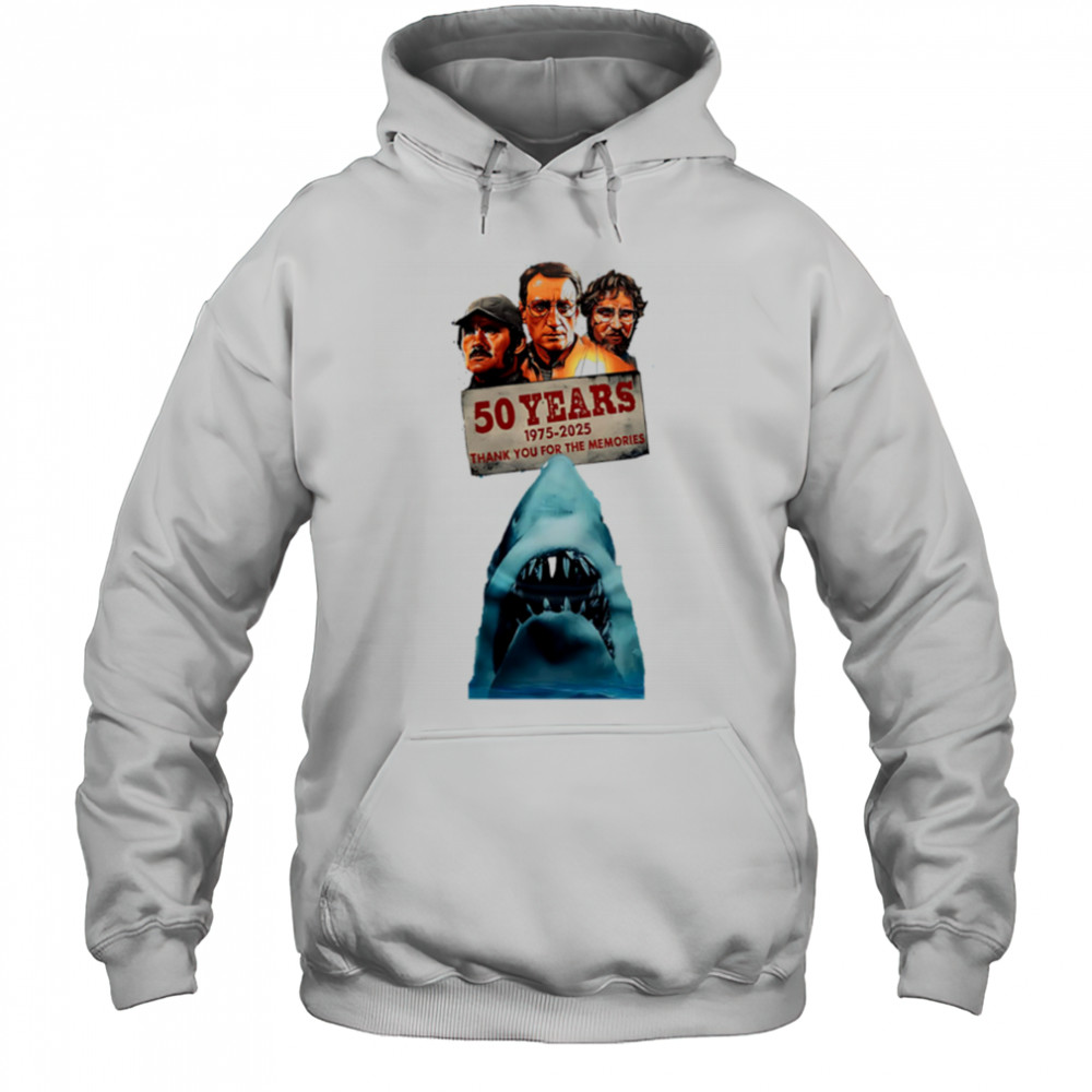 Jaws 50th Anniversary Thank You For The Memories 2025 Hoodie
