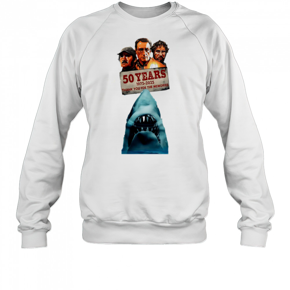 Jaws 50th Anniversary Thank You For The Memories 2025 Sweatshirt