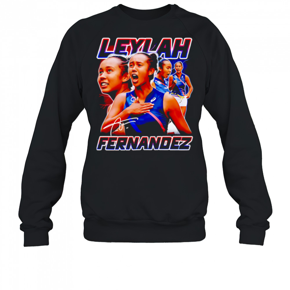 Leylah Fernandez Tennis Signature Vintage 90s shirt Sweatshirt