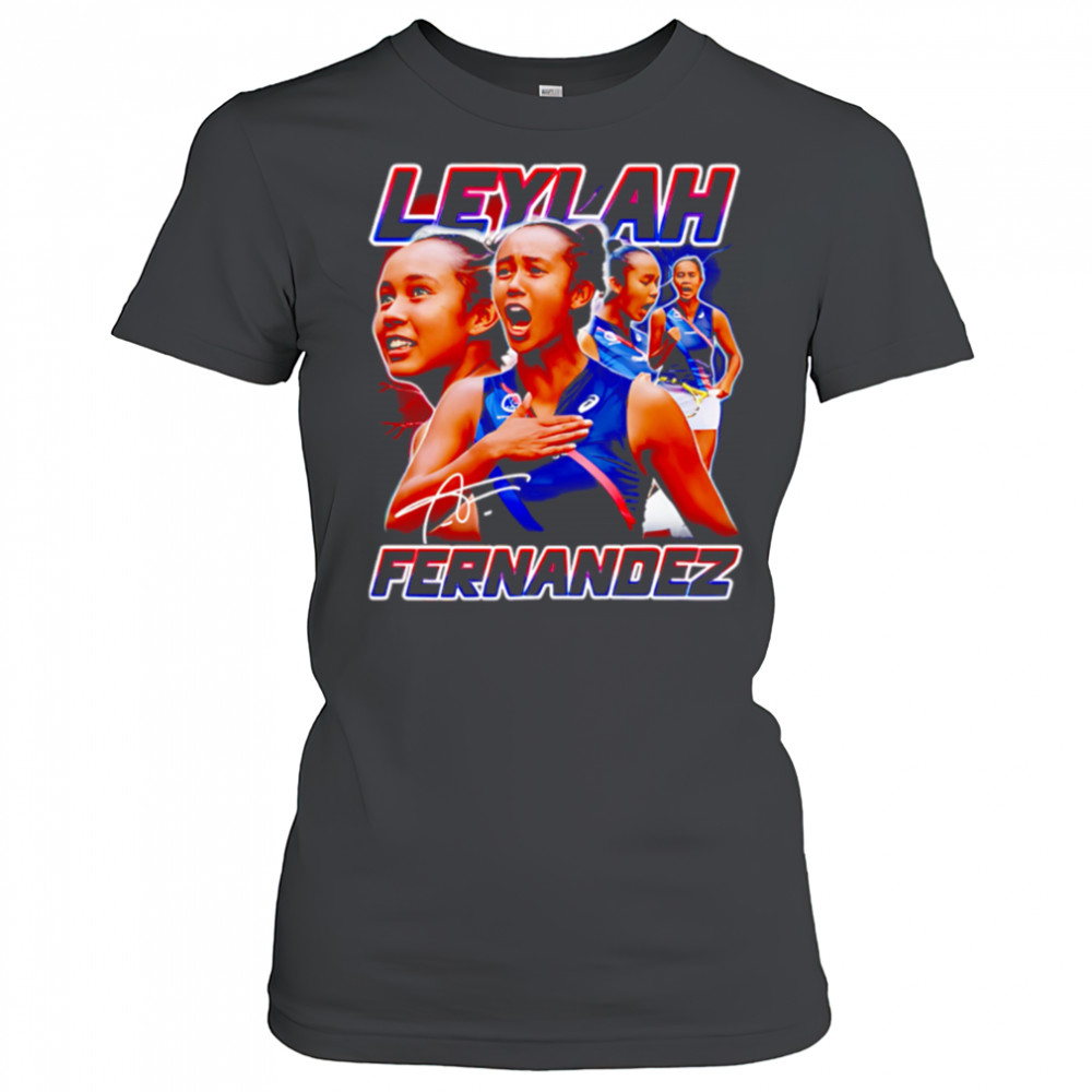 Leylah Fernandez Tennis Signature Vintage 90s shirt Women's T-shirt