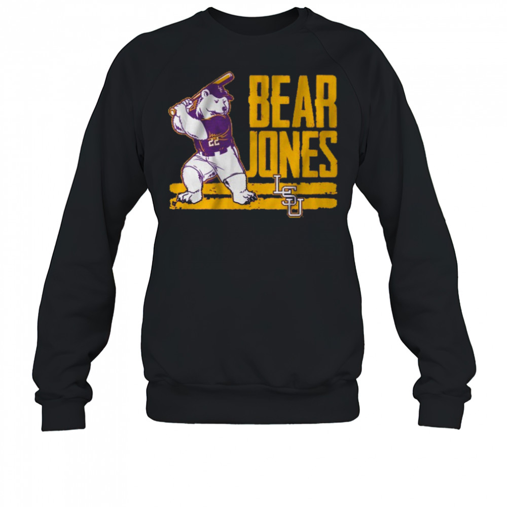 LSU Baseball Jared Jones Bear Shirt Sweatshirt