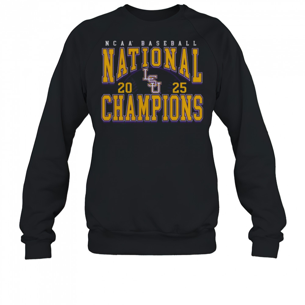 LSU Tigers 2025 NCAA Baseball Men’s College World Series Champions T-Shirt Sweatshirt