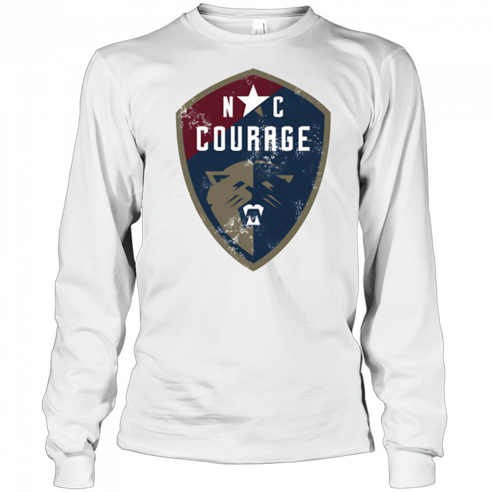 North Carolina Courage Vintage Primary Logo shirt Long Sleeved