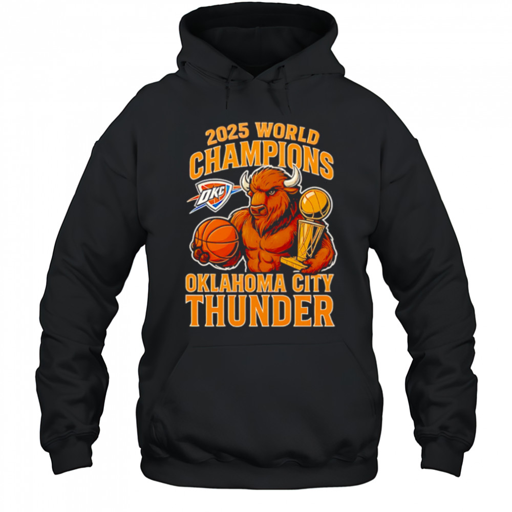 Oklahoma City Okc Thunder Nba Champions 2025 mascot shirt Hoodie