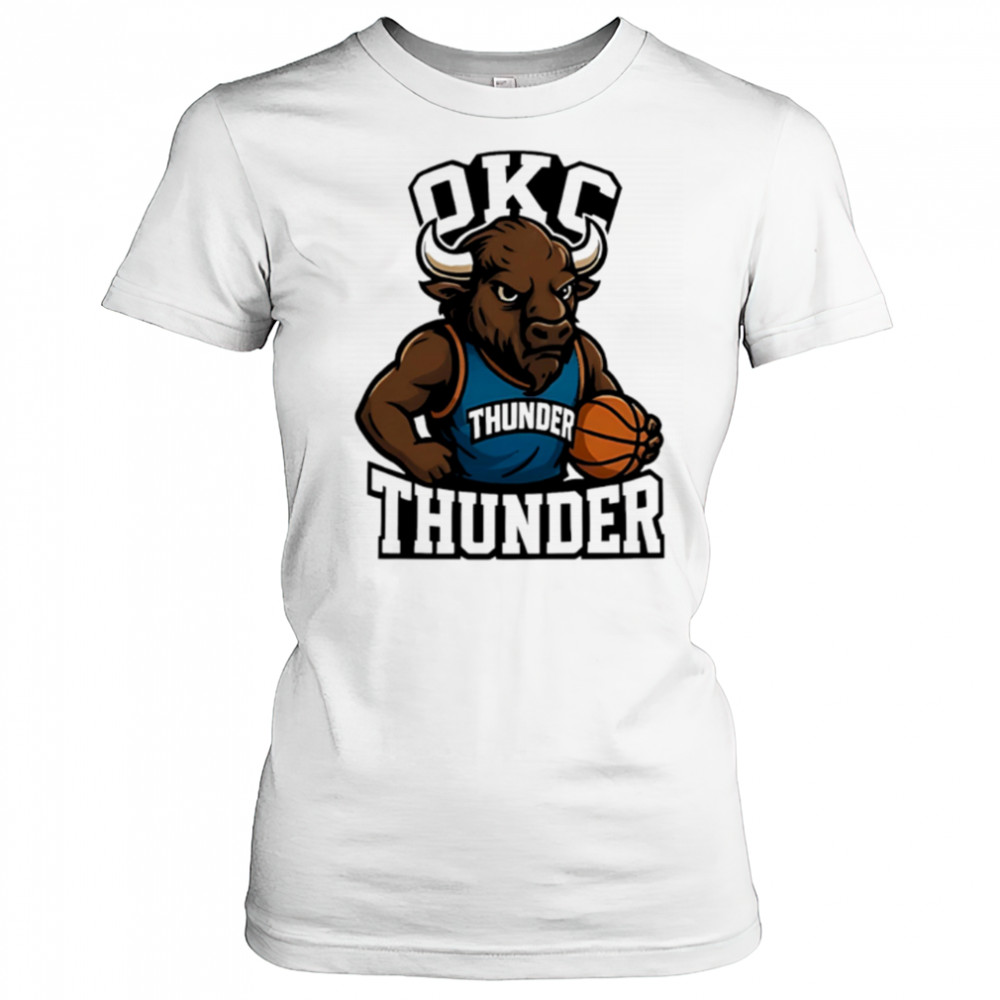 Oklahoma City Okc Thunder Up Okc Rumble mascot cartoon shirt Women's T-shirt