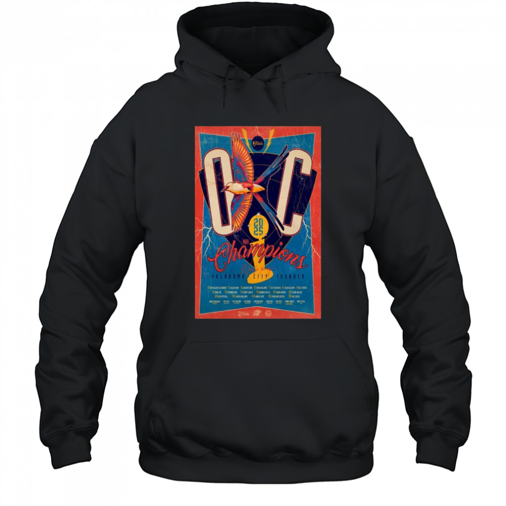 Oklahoma City Thunder Champions Poster T-Shirt Hoodie