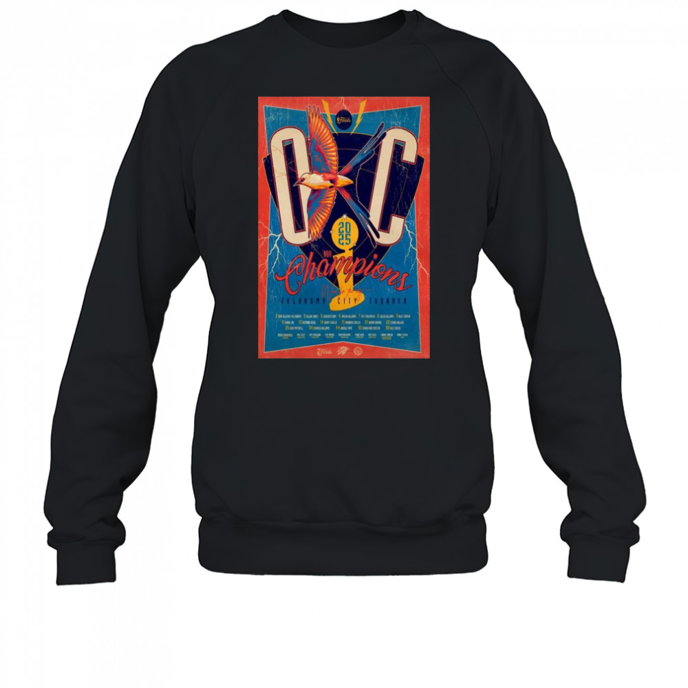 Oklahoma City Thunder Champions Poster T-Shirt Sweatshirt