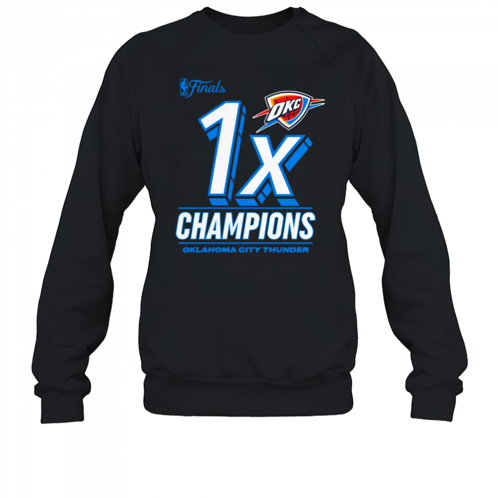 Oklahoma City Thunder Fanatics 2025 NBA Finals Champions Dunk Contest T-Shirt Sweatshirt