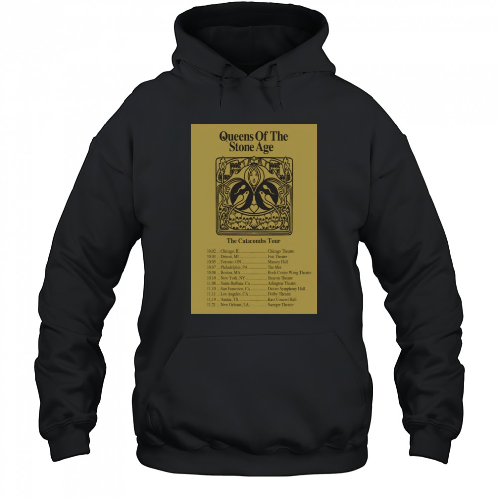 Queens Of The Stone Age Tour 2025 The Catacombs Poster T-Shirt Hoodie