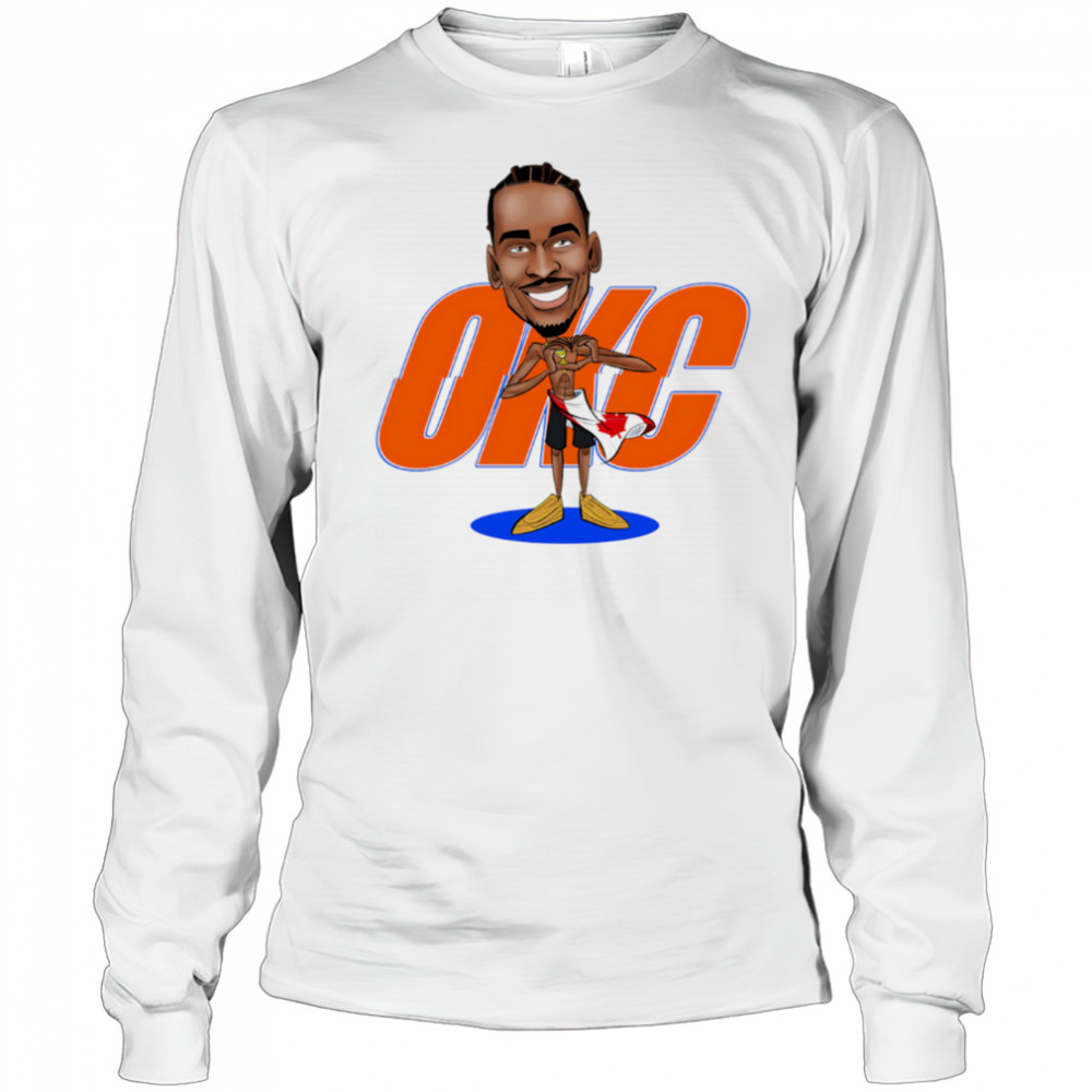 Shai Gilgeous-Alexander Most Valuable Person OKC cartoon shirt Long Sleeved