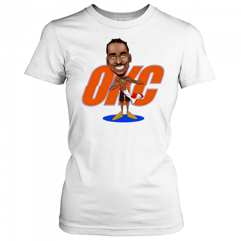 Shai Gilgeous-Alexander Most Valuable Person OKC cartoon shirt Women's T-shirt
