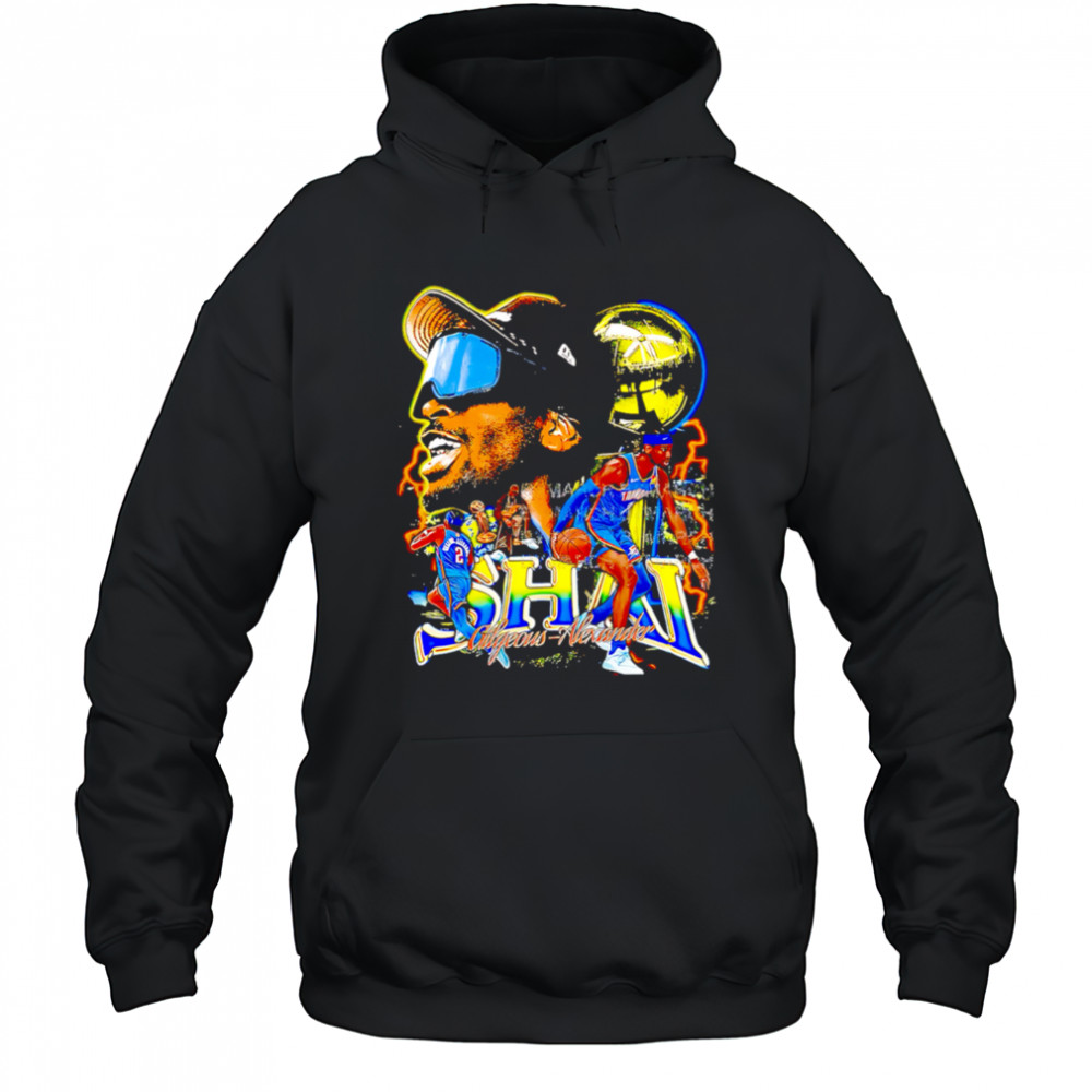 Shai Gilgeous-Alexander OKC Thunder 2025 NBA Champ graphic retro shirt Hoodie