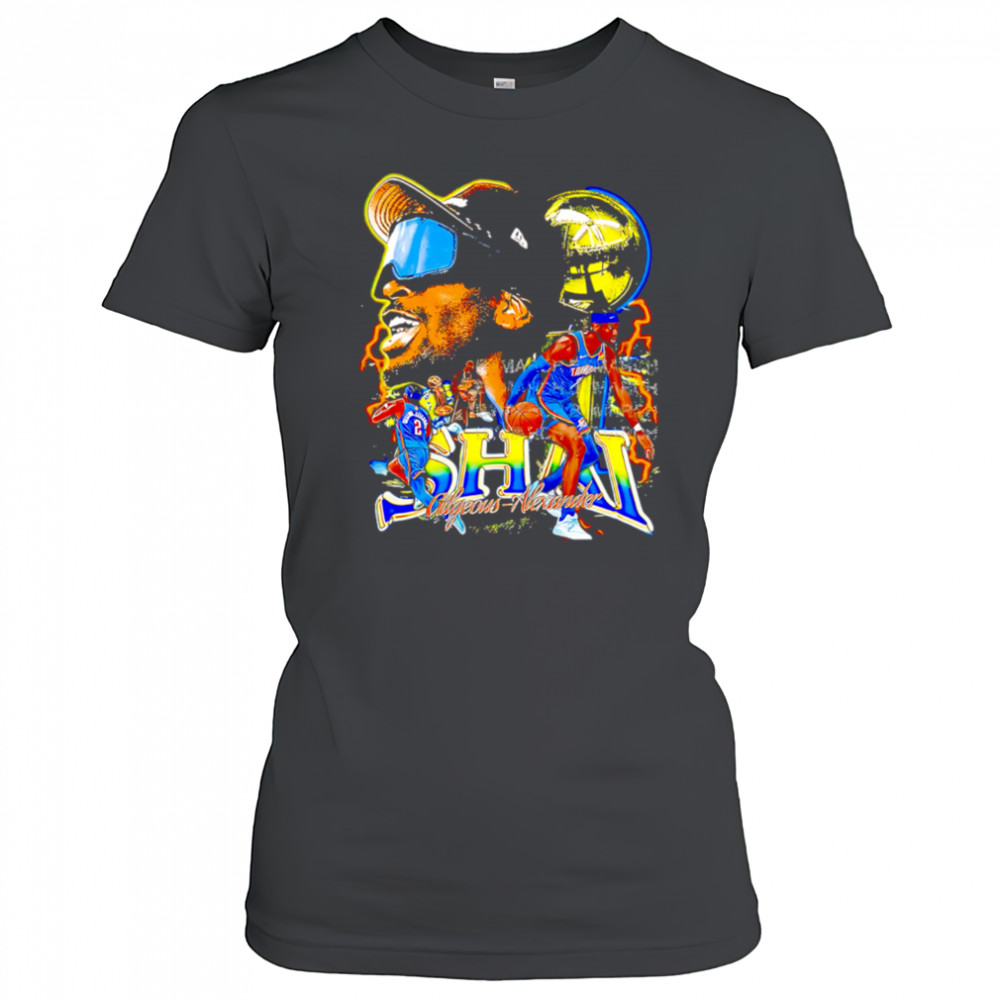 Shai Gilgeous-Alexander OKC Thunder 2025 NBA Champ graphic retro shirt Women's T-shirt