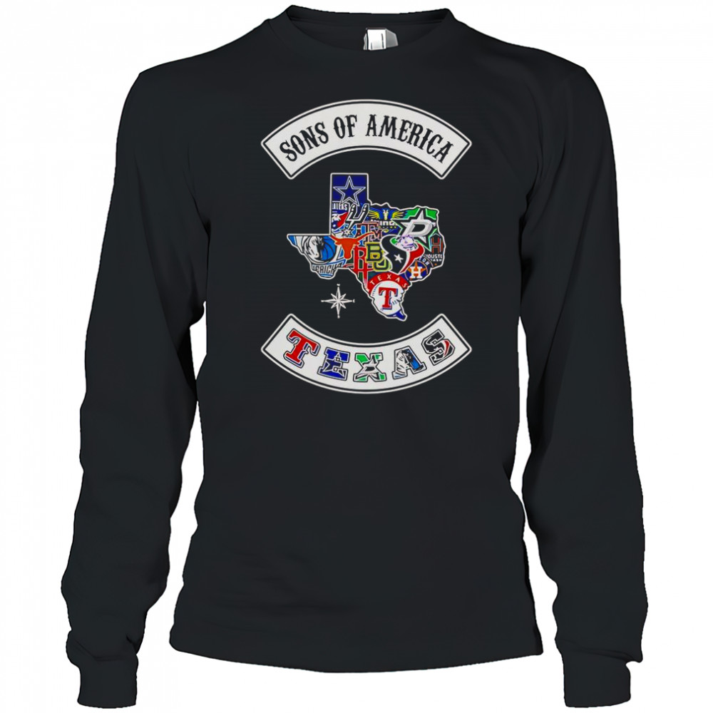 Sons Of America Texas Sports T-Shirt Long Sleeved