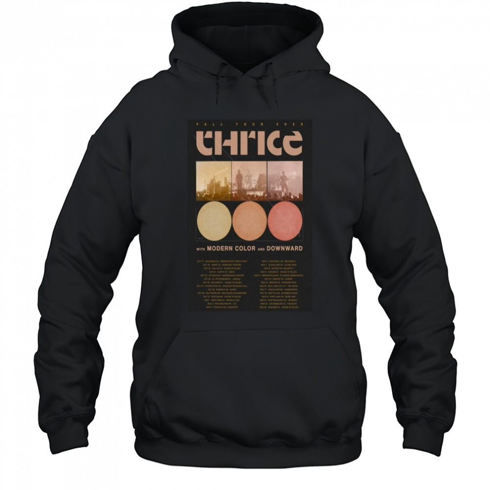 Thrice Fall Tour 2025 Poster Shirt Hoodie