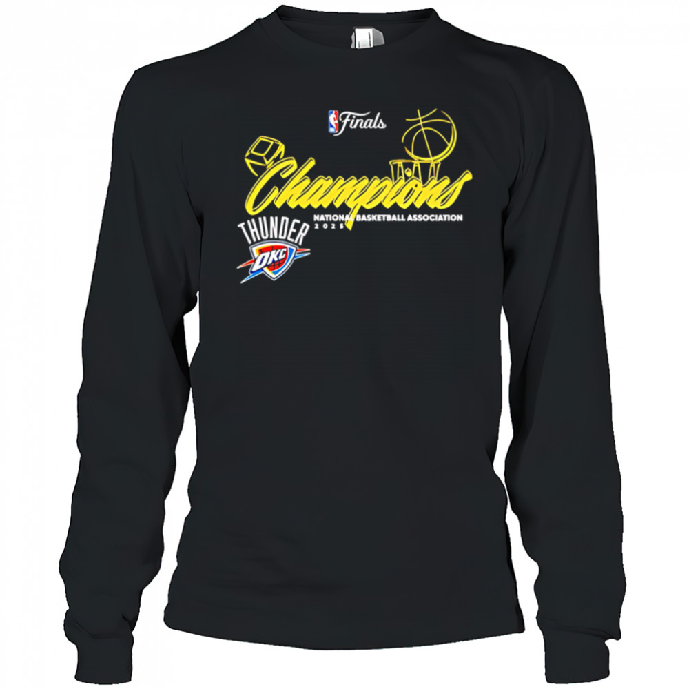 Thunder Final 2025 national basketball association champions design shirt Long Sleeved