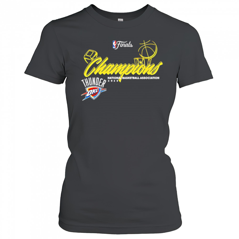 Thunder Final 2025 national basketball association champions design shirt Women's T-shirt