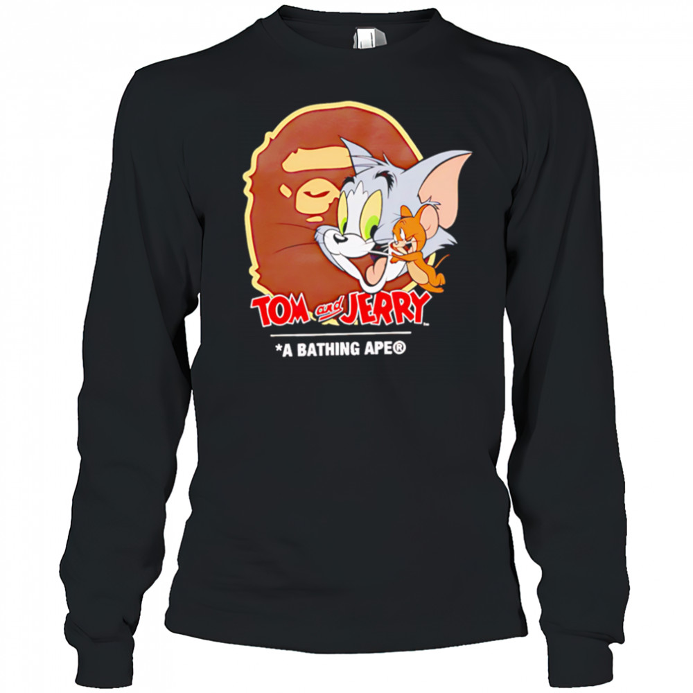 Tom and Jerry Bathing Ape shirt Long Sleeved