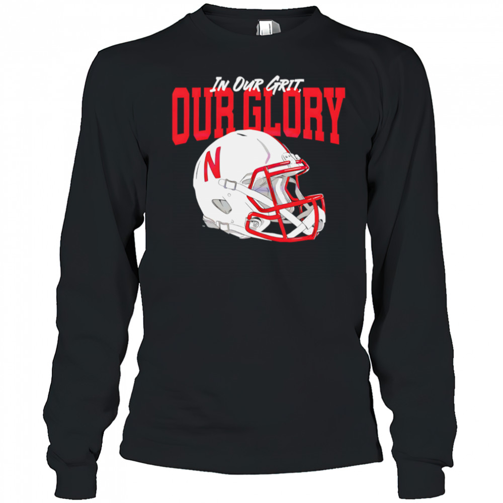 Vintage Nebraska Cornhuskers Football Helmet Grit And Glory shirt Long Sleeved