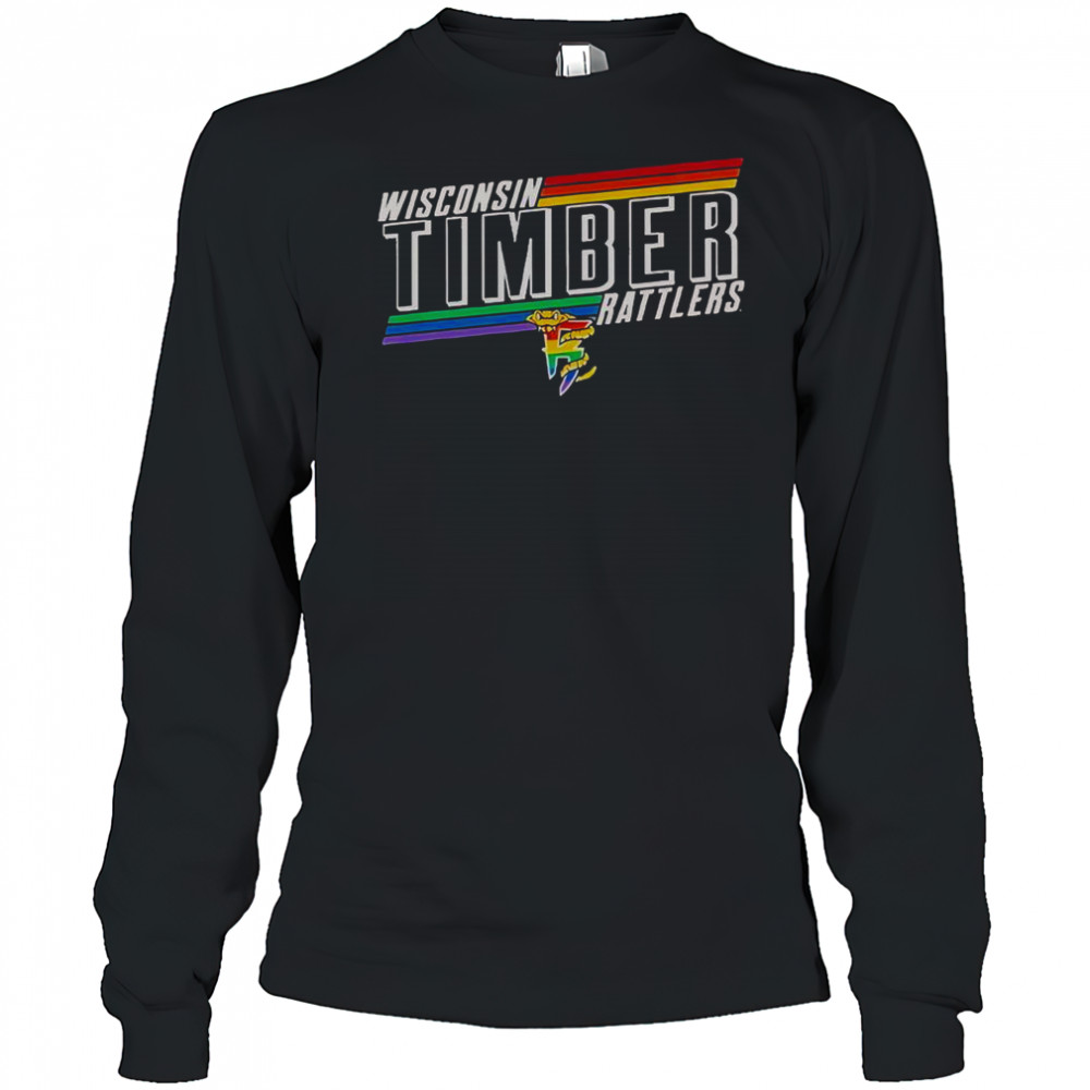 Wisconsin Timber Rattlers Pride Night T-Shirt Long Sleeved