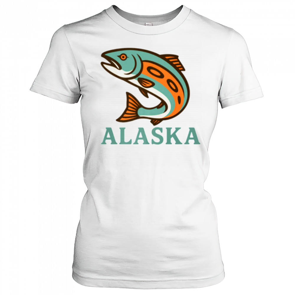Alaska Salmon Fishing Native American Indigenous Tlingit Art Shirt Women's T-shirt