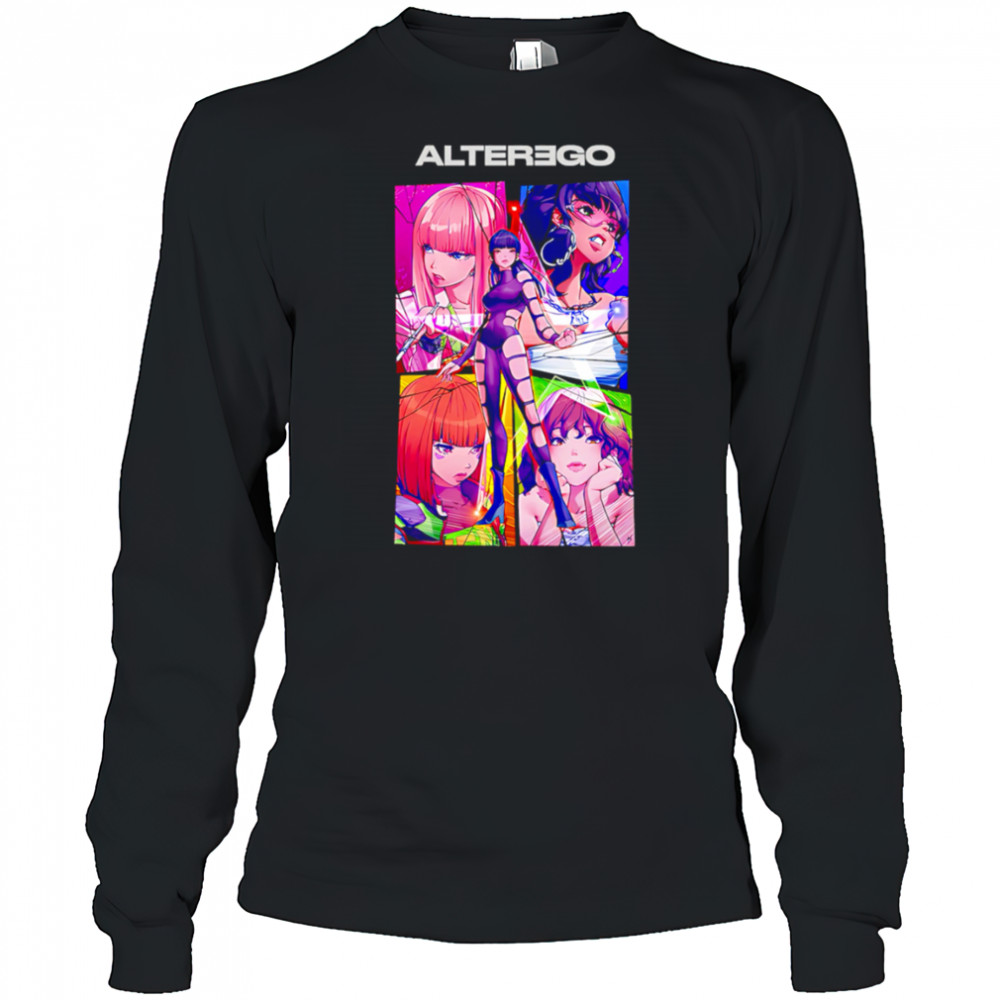 Alter Ego Comic Collage shirt Long Sleeved