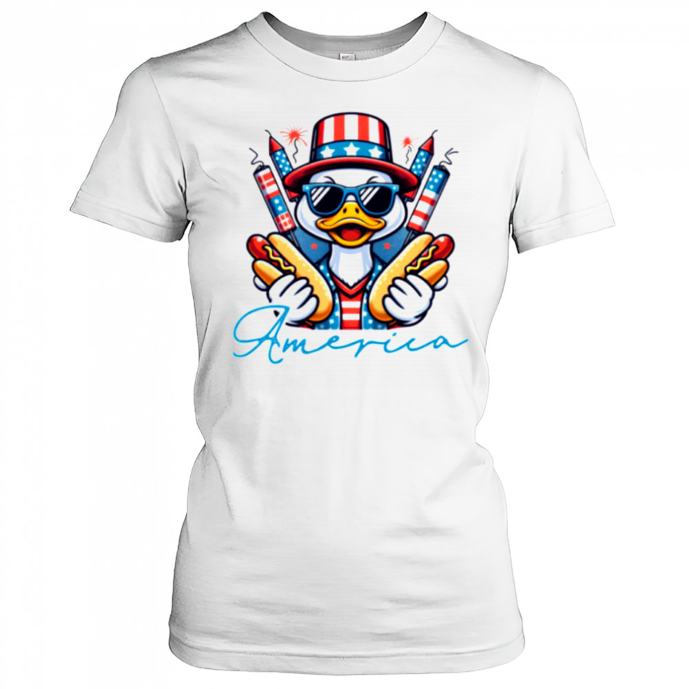 America Duckth Of July 4th of July Independence Day Shirt Women's T-shirt