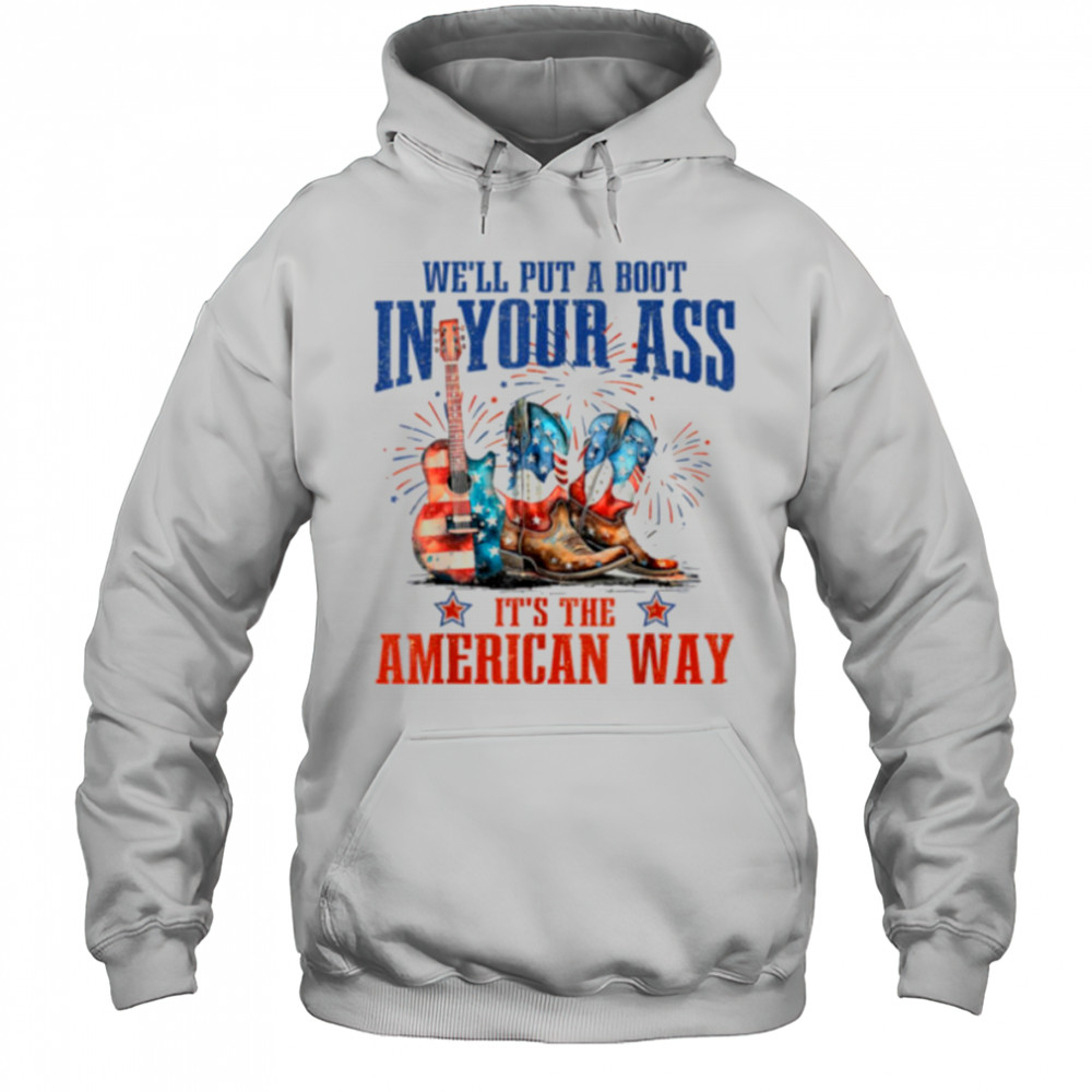 Brought To You Courtesy Of The Red, White & Blue Cowgirl T Shirt Hoodie