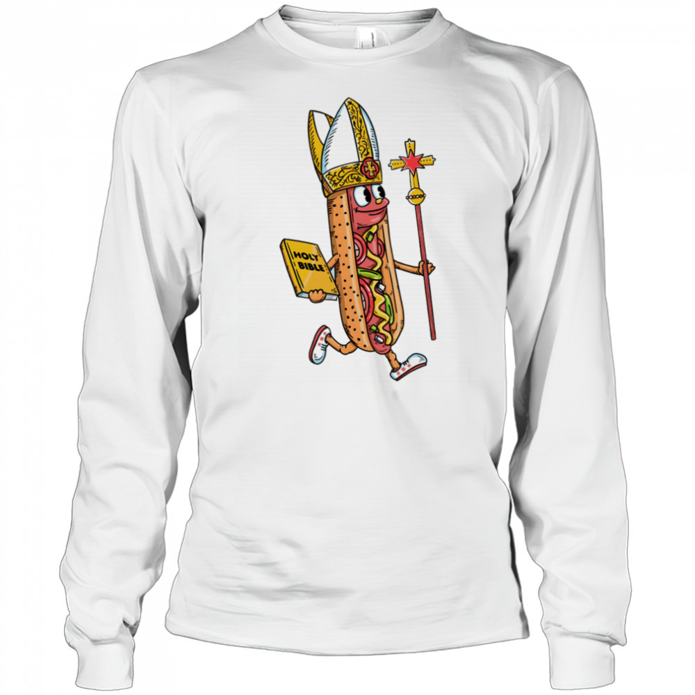 Hot dog Chicago Style Pope shirt Long Sleeved