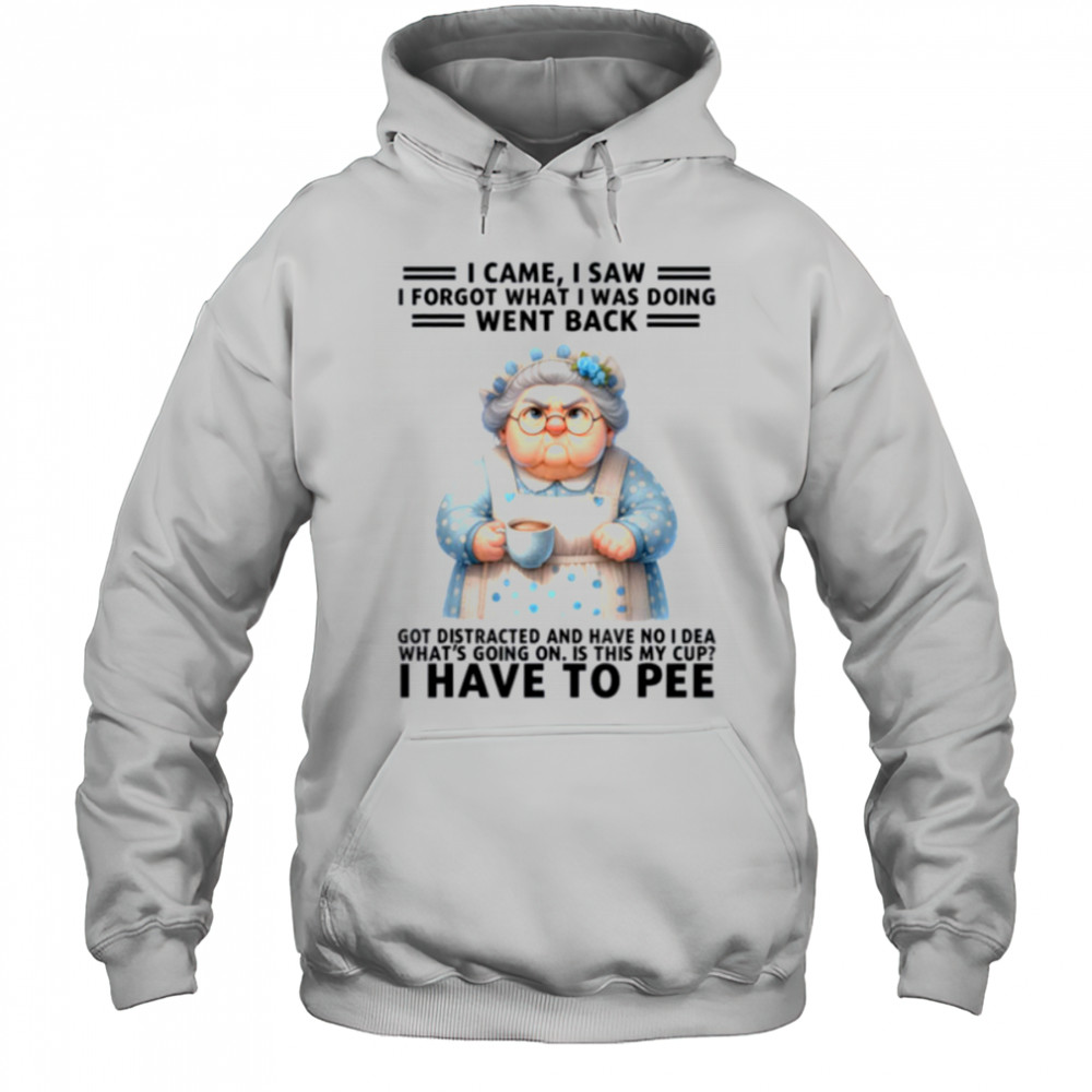 I Came I Saw I’m Forgot What I Was Doing Went Back Got T Shirt Hoodie