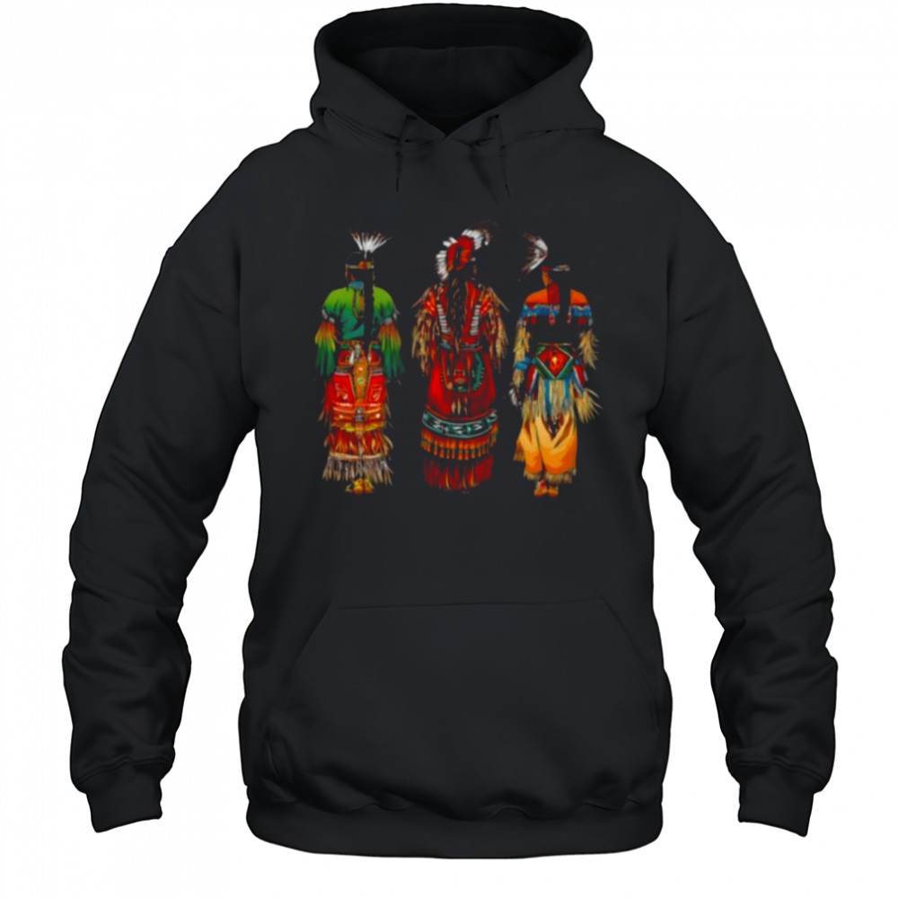 Indian Tribe Native American Feather Headdress Indian Chief Shirt Hoodie