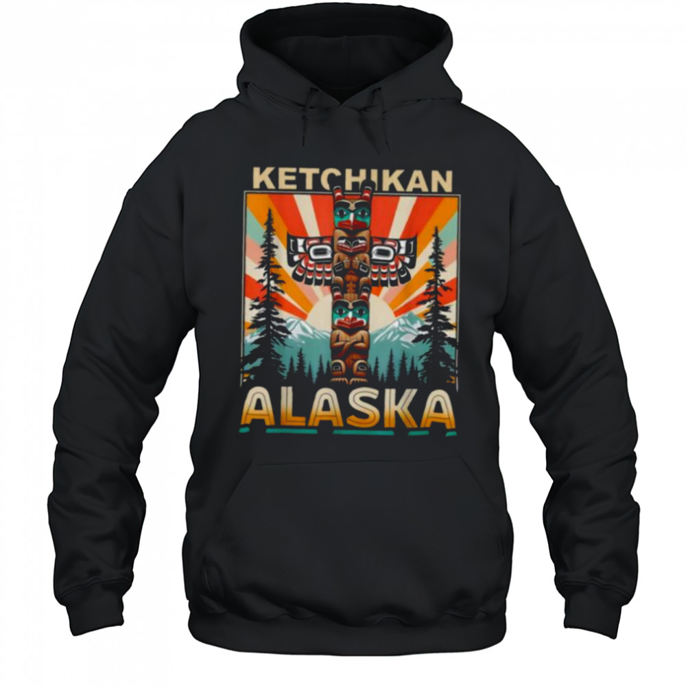Ketchikan Alaska Native American Indian Totem Pole T Shirt Hoodie