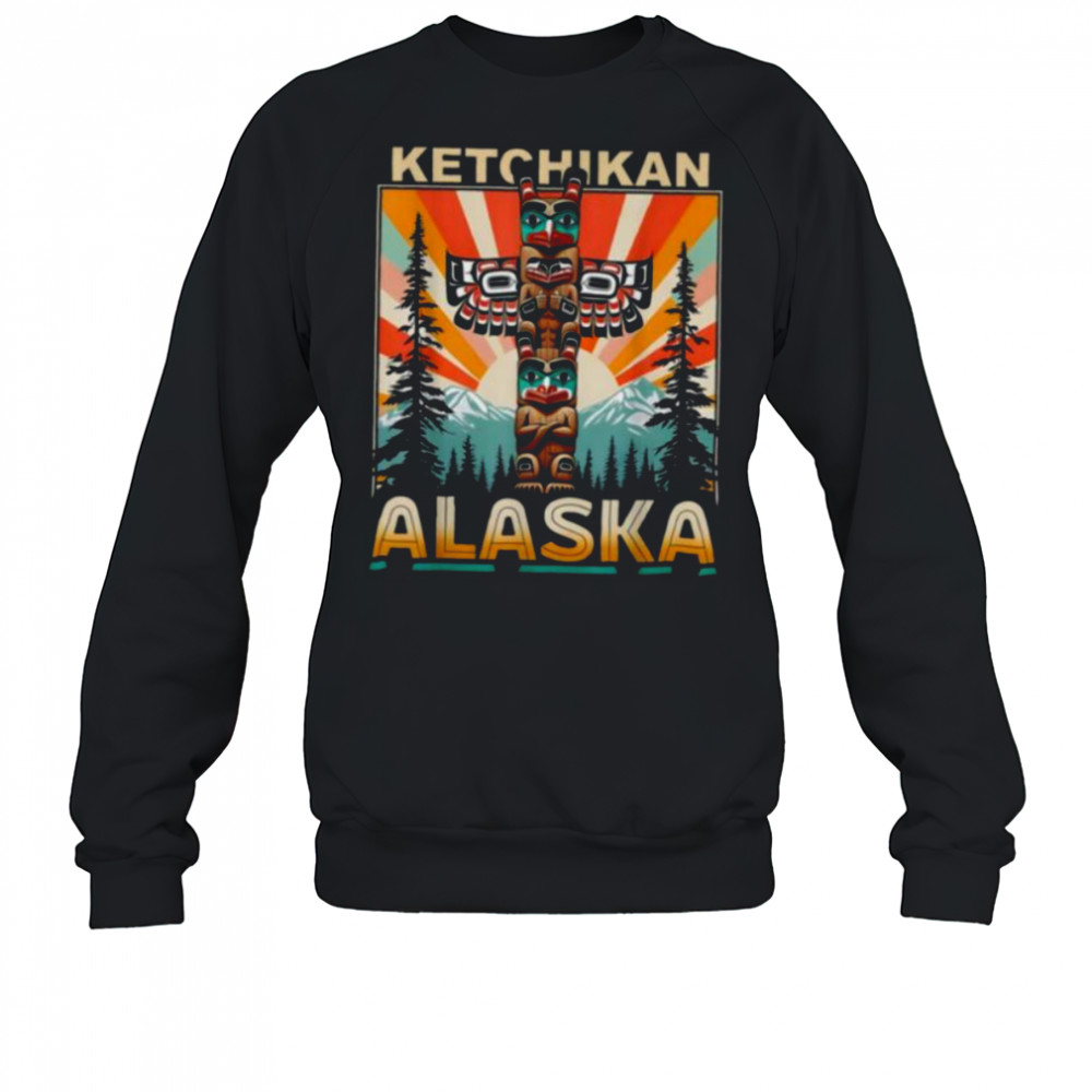 Ketchikan Alaska Native American Indian Totem Pole T Shirt Sweatshirt