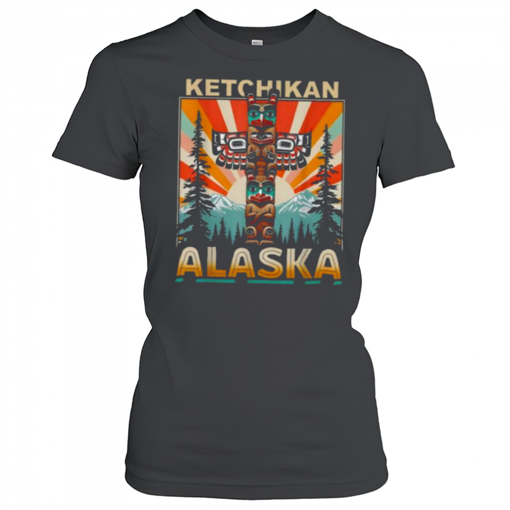Ketchikan Alaska Native American Indian Totem Pole T Shirt Women's T-shirt