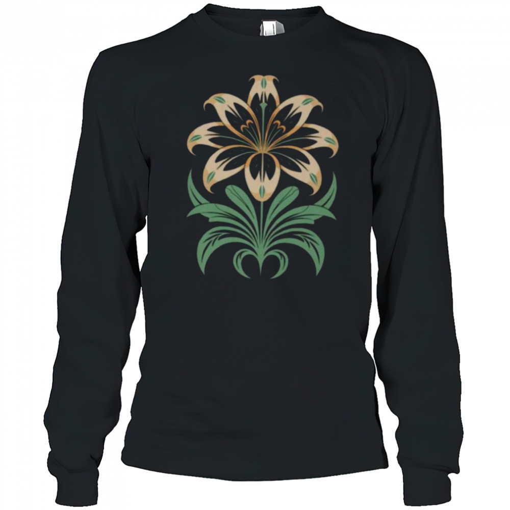 Lily Indian Tribal Art Native American Shirt Long Sleeved