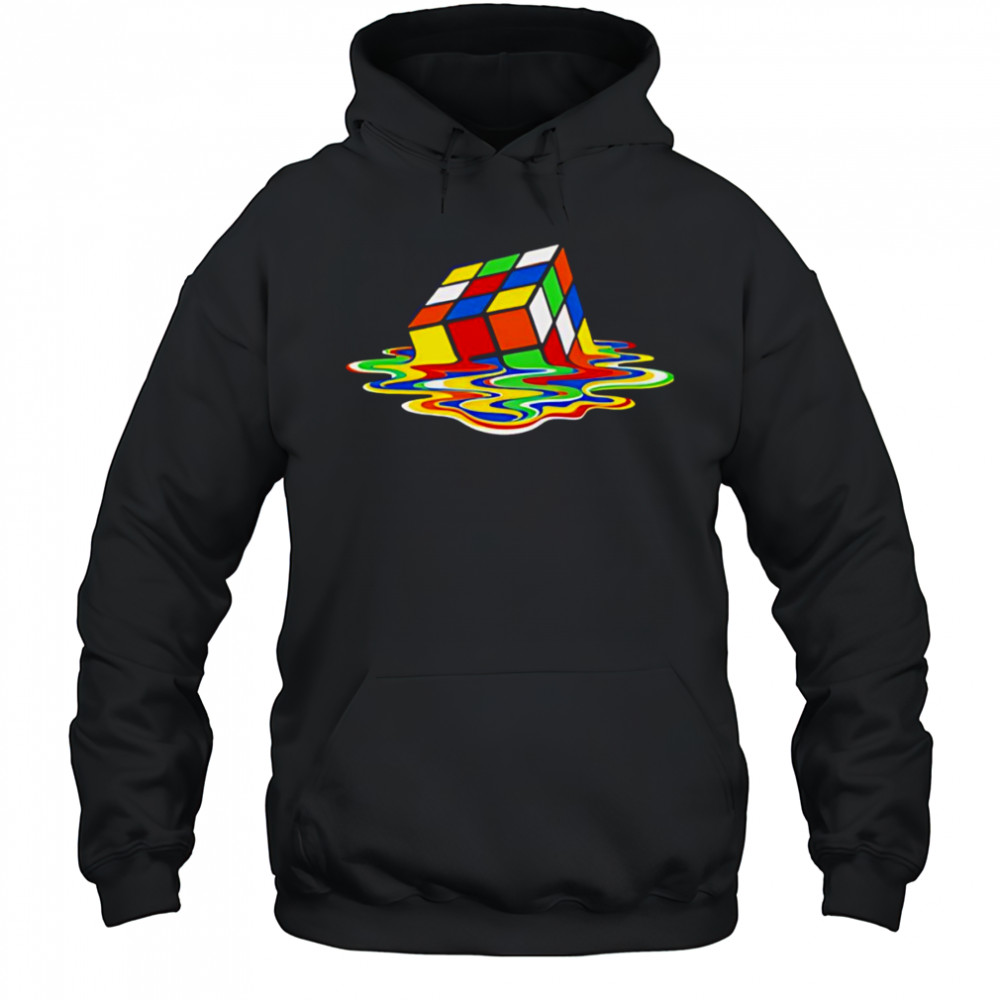 Melting Rubiks Cube shirt Hoodie