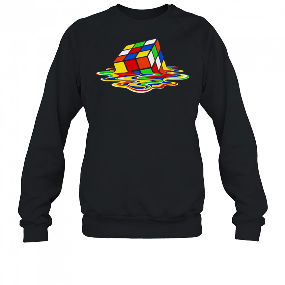 Melting Rubiks Cube shirt Sweatshirt