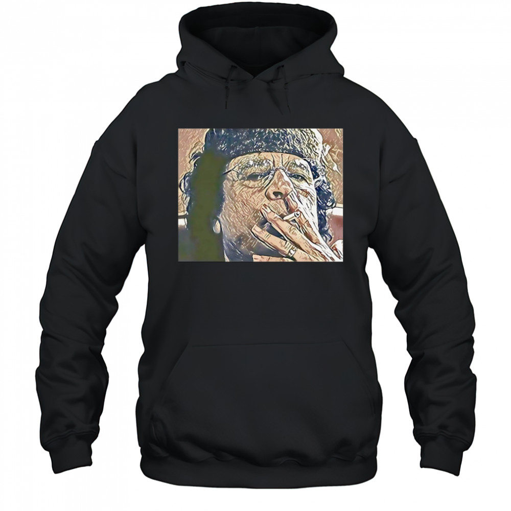 Muammar Gaddafi smoking shirt Hoodie