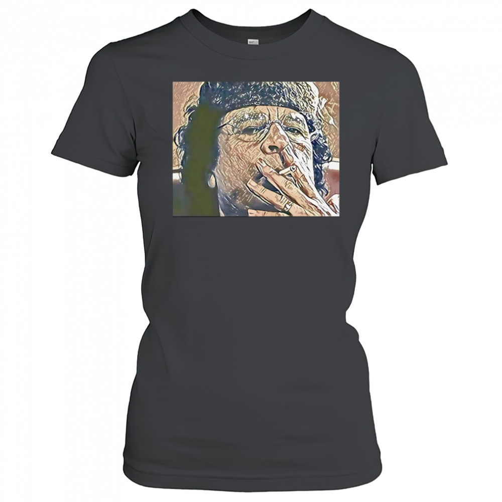 Muammar Gaddafi smoking shirt Women's T-shirt