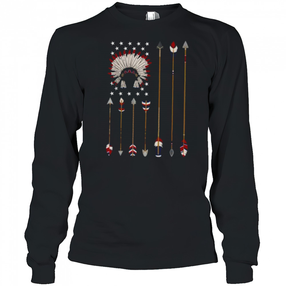 Native American Indian 4th of July Indigenous Americans T Shirt Long Sleeved