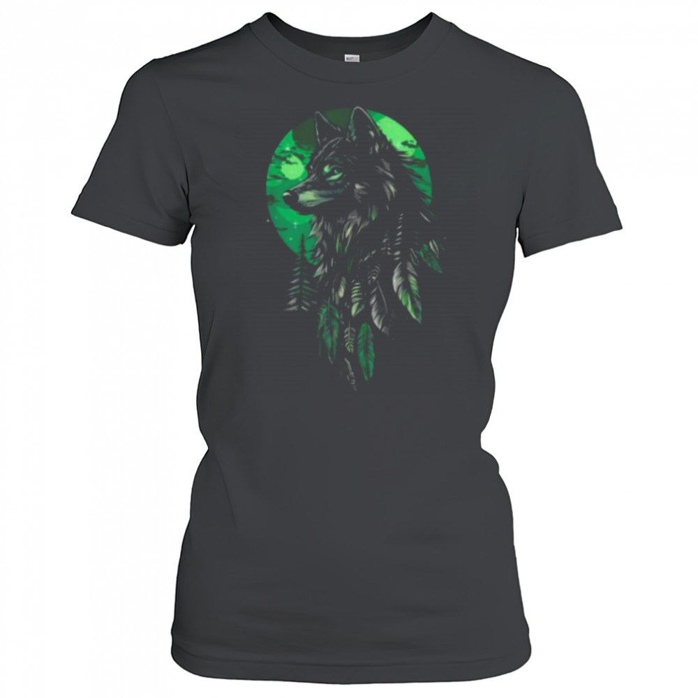 Native American Wolf Native American Pride Indian Tribe T Shirt Women's T-shirt