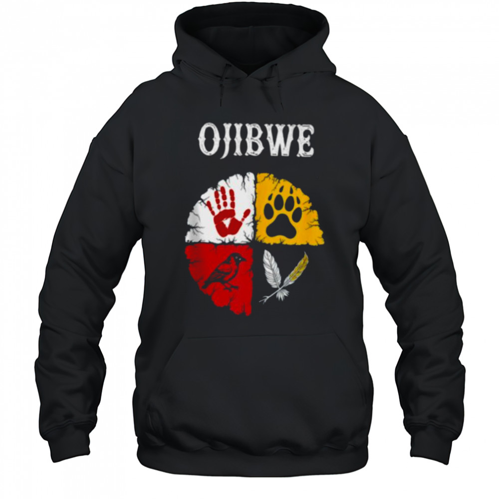Ojibwe Native American Medicine Wheel Shirt Hoodie