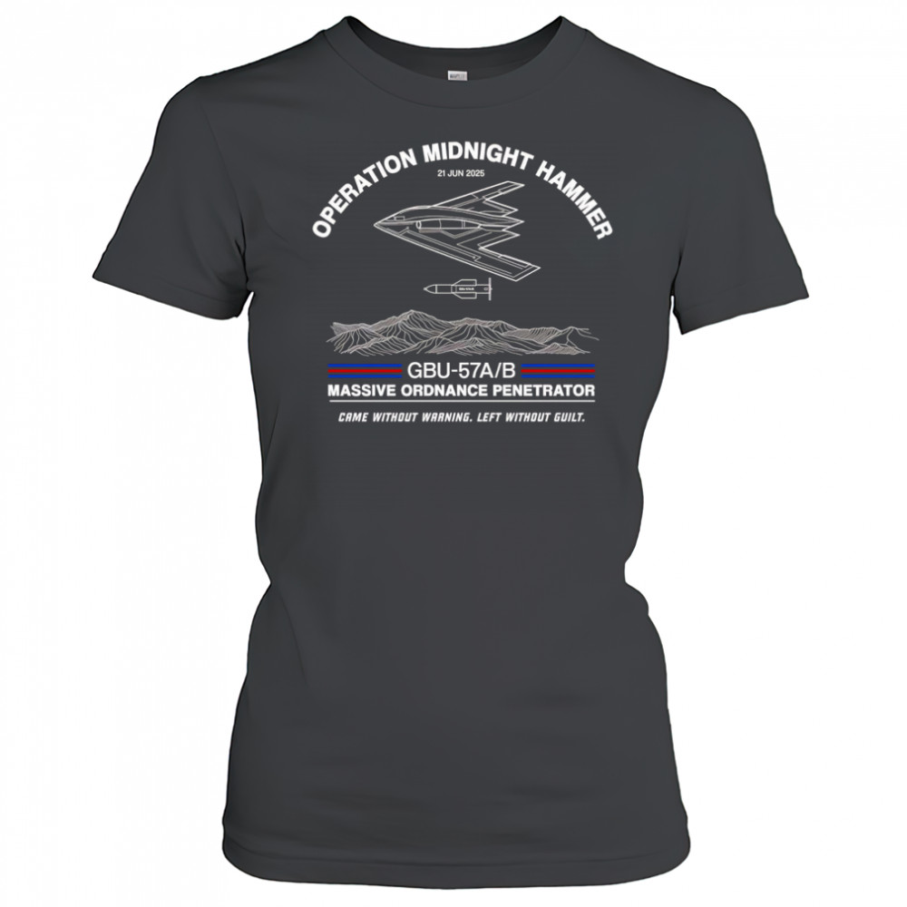 Operation Midnight Hammer came without warning left without guilt shirt Women's T-shirt