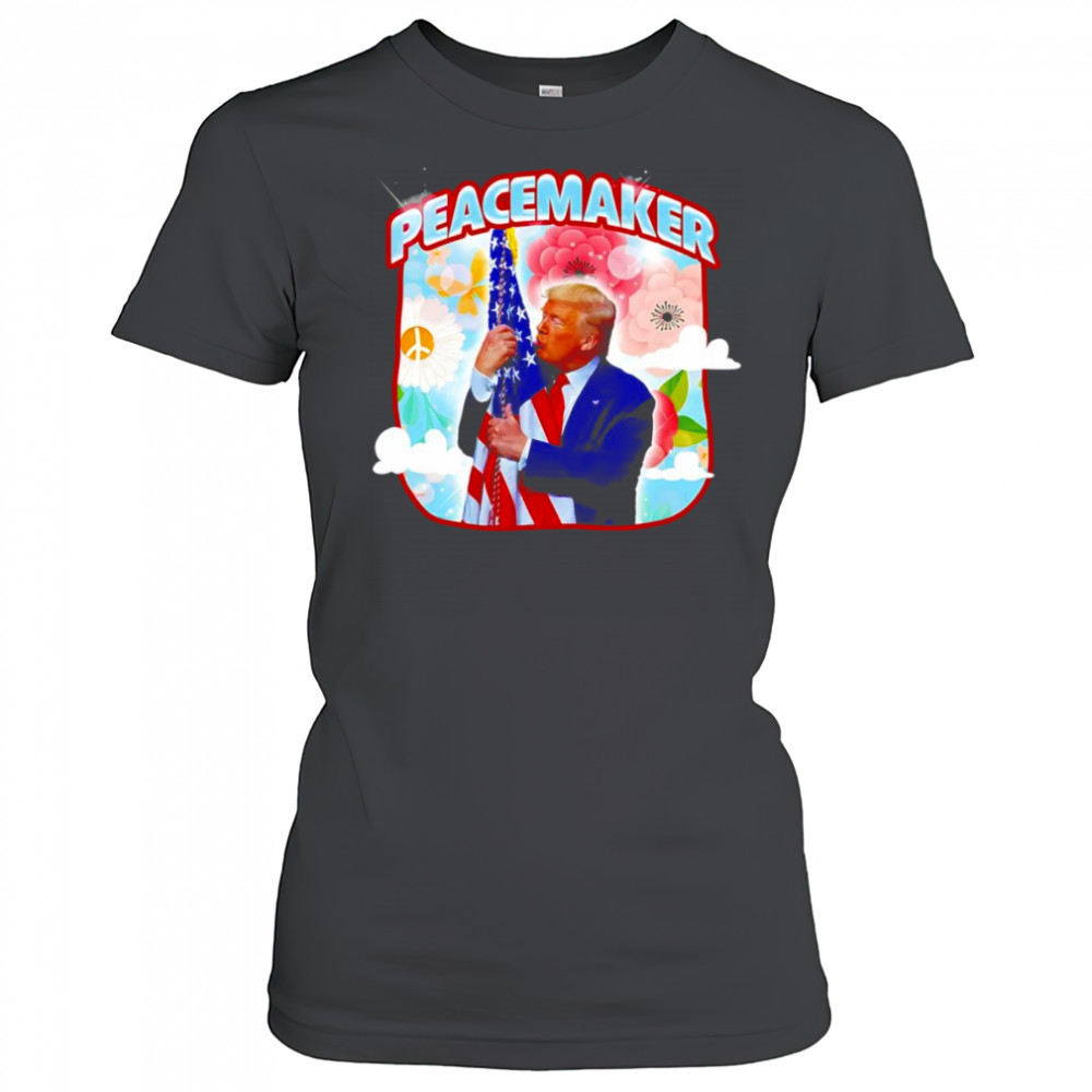 Peacemaker Trump kiss American flag shirt Women's T-shirt