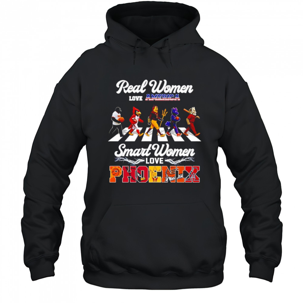 Real women love America smart women love Phoenix mascot shirt Hoodie