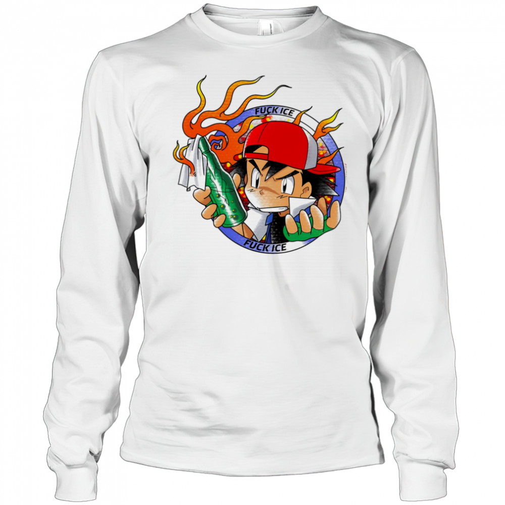 Satoshi Pokemon fuck ice shirt Long Sleeved