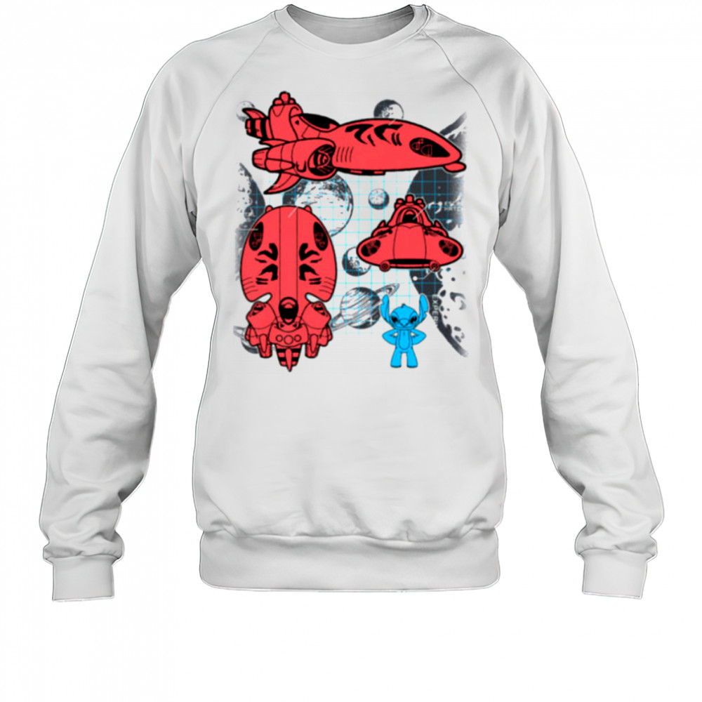Stitch Experiment 626 Spaceship Blueprint Shirt Sweatshirt