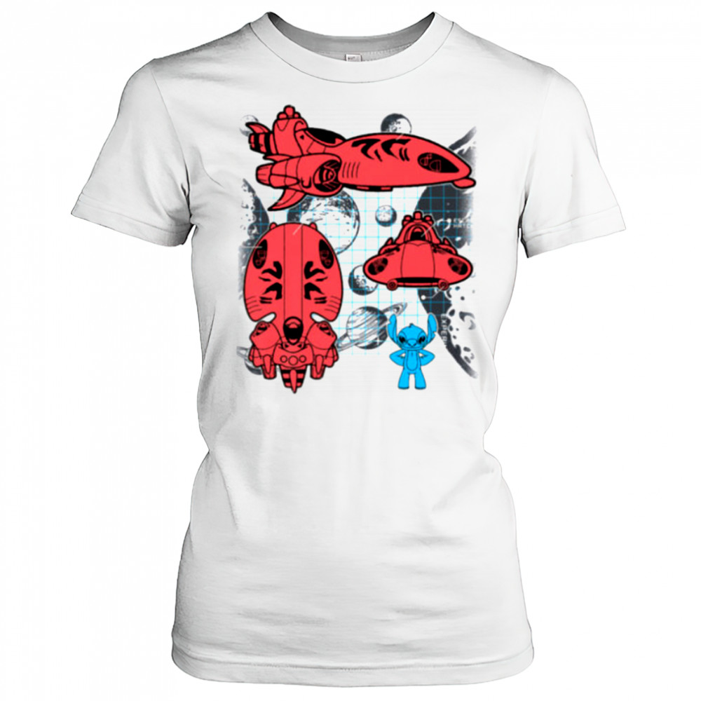 Stitch Experiment 626 Spaceship Blueprint Shirt Women's T-shirt