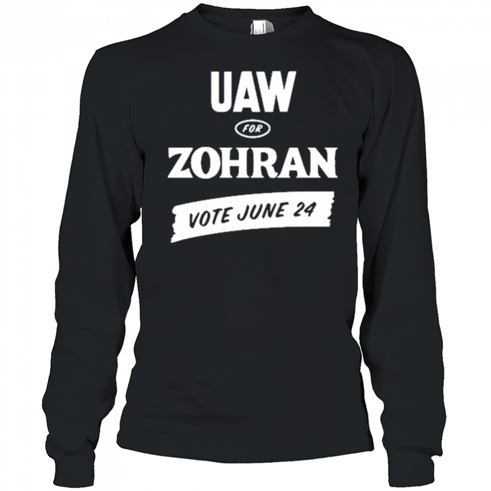 Uaw For Zohran Mamdani T-Shirt Long Sleeved
