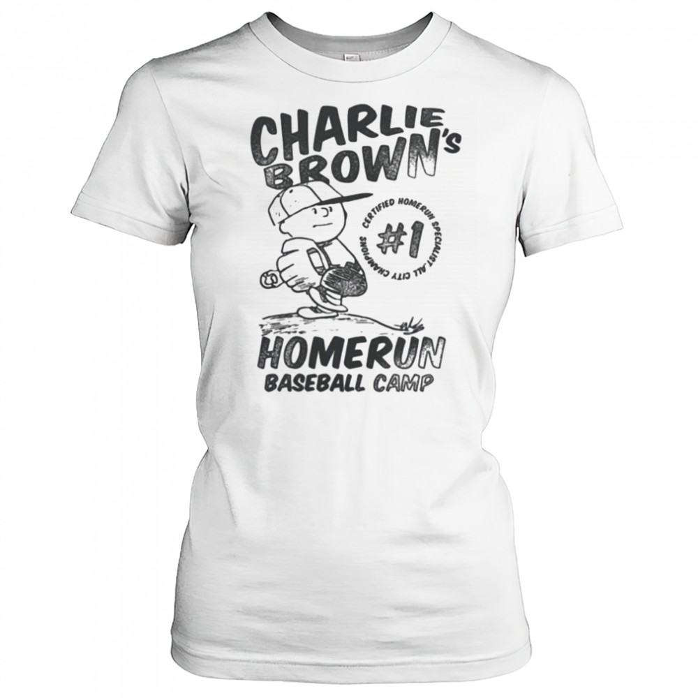 Womens Charlie Brown Homerun Baseball Camp Shirt Women's T-shirt